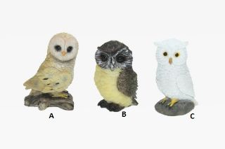 Obrázek z Sova polyresin 4,5cm, 3druhy (12) 